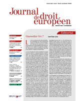 Journal de droit européen
