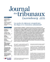 Journal des tribunaux Luxembourg