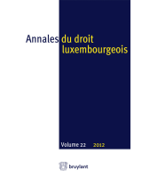 Annales du droit luxembourgeois : volume 22 – 2012