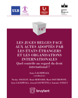 Les juges belges face aux actes adoptés par les États étrangers et les organisations internationales