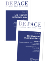 Traité de droit civil belge – Tome IX : Les régimes matrimoniaux