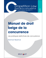 Manuel de droit belge de la concurrence