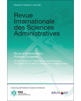 Revue Internationale des Sciences Administratives 2021/2