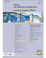 Revue des Affaires Européennes 2021/1