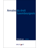 Annales du droit luxembourgeois – Volume 30 – 2020
