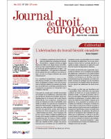 Journal de droit européen (J.D.E.) 2022/5