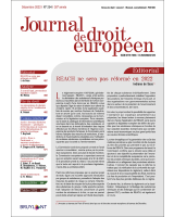Journal de droit européen (J.D.E.) 2022/10