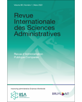 Revue Internationale des Sciences Administratives 2022/1