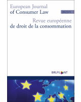 Revue européenne de droit de la consommation / European journal of consumer law (R.E.D.C.) 2022/1