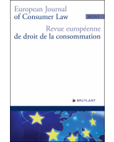 Revue européenne de droit de la consommation / European journal of consumer law (R.E.D.C.) 2023/1