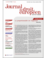 Journal de droit européen (J.D.E.) 2023/4