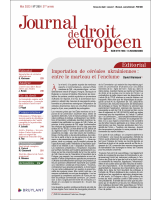 Journal de droit européen (J.D.E.) 2023/5