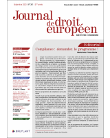 Journal de droit européen (J.D.E.) 2023/7