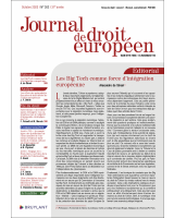 Journal de droit européen (J.D.E.) 2023/8
