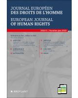 Journal européen des droits de l'homme / European Journal of Human Rights 2023/2