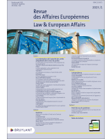 Revue des Affaires Européennes 2023/1