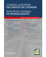 Journal européen des droits de l'homme / European Journal of Human Rights 2023/3