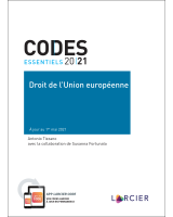 Code essentiel – Droit de l'Union européenne 2021