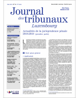 Journal des tribunaux Luxembourg 2021/1