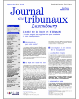 Journal des tribunaux Luxembourg 2021/4
