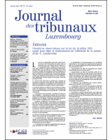 Journal des tribunaux Luxembourg 2021/5