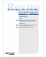 Revue générale de fiscalité luxembourgeoise - 2021/1