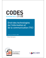 Code essentiel – Droit des technologies de l'information et de la communication (TIC)