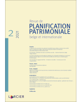 Revue de planification patrimoniale belge et internationale 2021/2