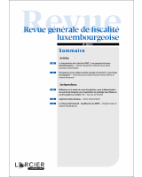 Revue générale de fiscalité luxembourgeoise - 2021/3