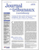 Journal des tribunaux Luxembourg 2022/1