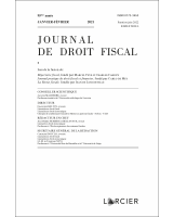 Journal de droit fiscal 2021/1-2