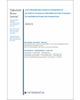 Tijdschrift voor Internationale Handel en Transportrecht Revue de Droit du Commerce International et des Transports / Journal for International Trade and Transport Law 2022/1