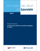 Annales de droit de Louvain 2022/1