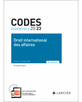 Code essentiel – Droit international des affaires 2023