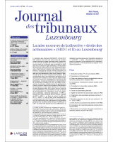 Journal des tribunaux Luxembourg 2023/5