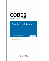Code essentiel – Code de la médiation 2023