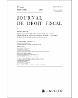 Journal de droit fiscal 2022/3-4