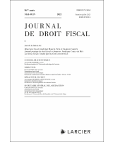 Journal de droit fiscal 2022/5-6