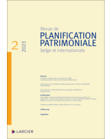 Revue de planification patrimoniale belge et internationale 2023/2