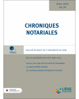 Chroniques notariales - Volume 78