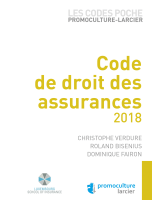 Code poche Promoculture-Larcier – Code de droit des assurances 2018