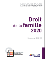 Code poche Larcier-Luxembourg – Droit de la famille 2020