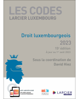 Code Larcier Luxembourg – Droit luxembourgeois 2023