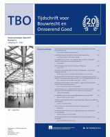 Feestnummer 20 jaar TBO - Tijdschrift voor Bouwrecht en Onroerend Goed  (TBO 2022 nr. 4)