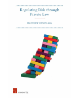 Regulating Risk through Private Law