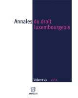 Annales du droit luxembourgeois : volume 21 – 2011