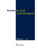 Annales du droit luxembourgeois : volume 23 – 2013
