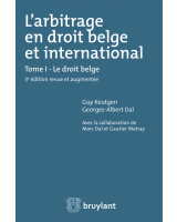 L'arbitrage en droit belge et international