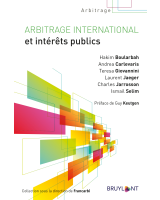 Arbitrage international et intérêts publics
