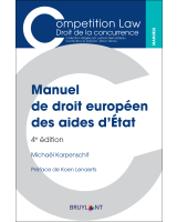 Manuel de droit européen des aides d'État